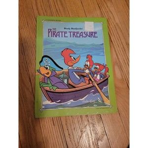 Woody Woodpecker : The Pirate Treasure by Walter Lantz 1977 Golden Press